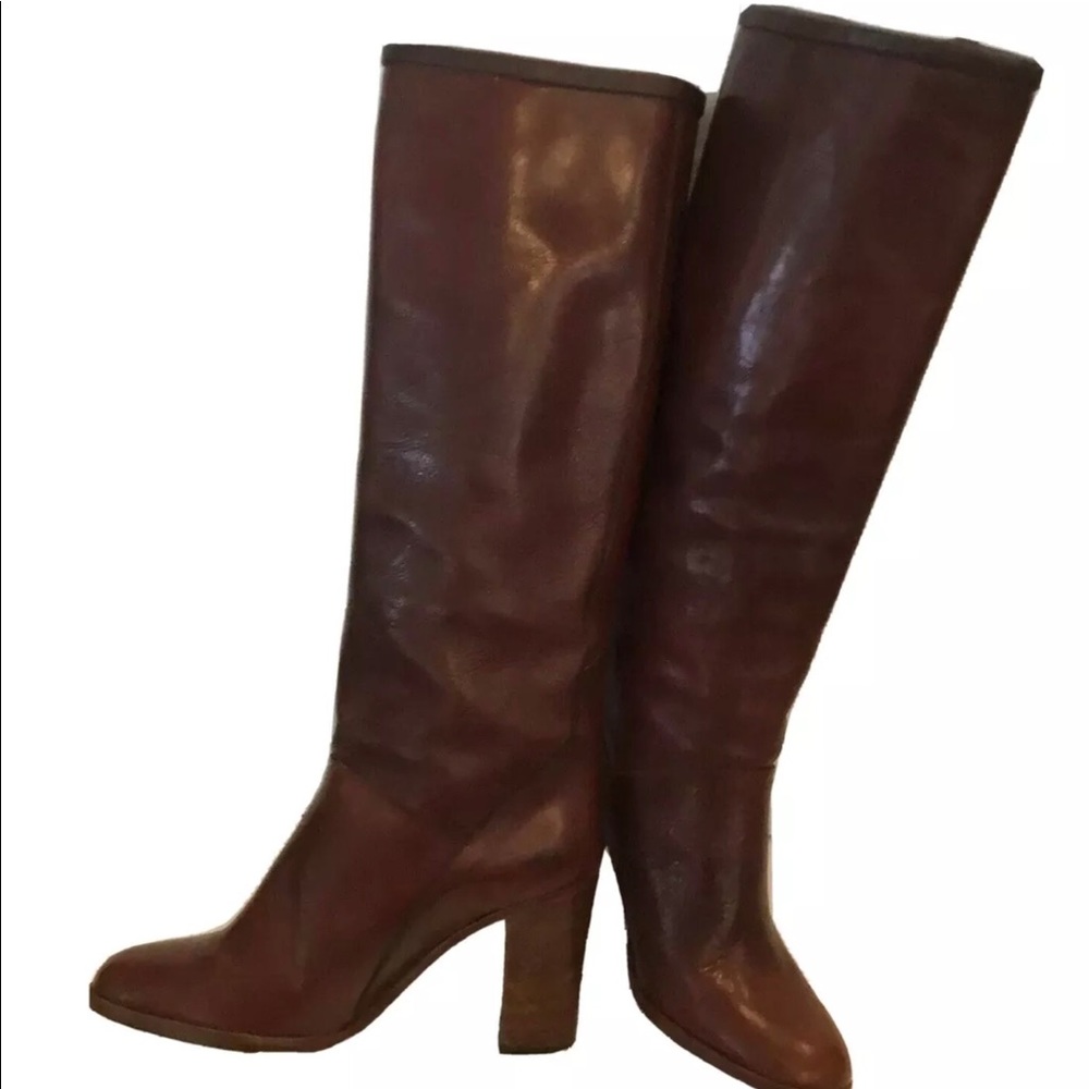 Italian Leather Boots Womens Size 5